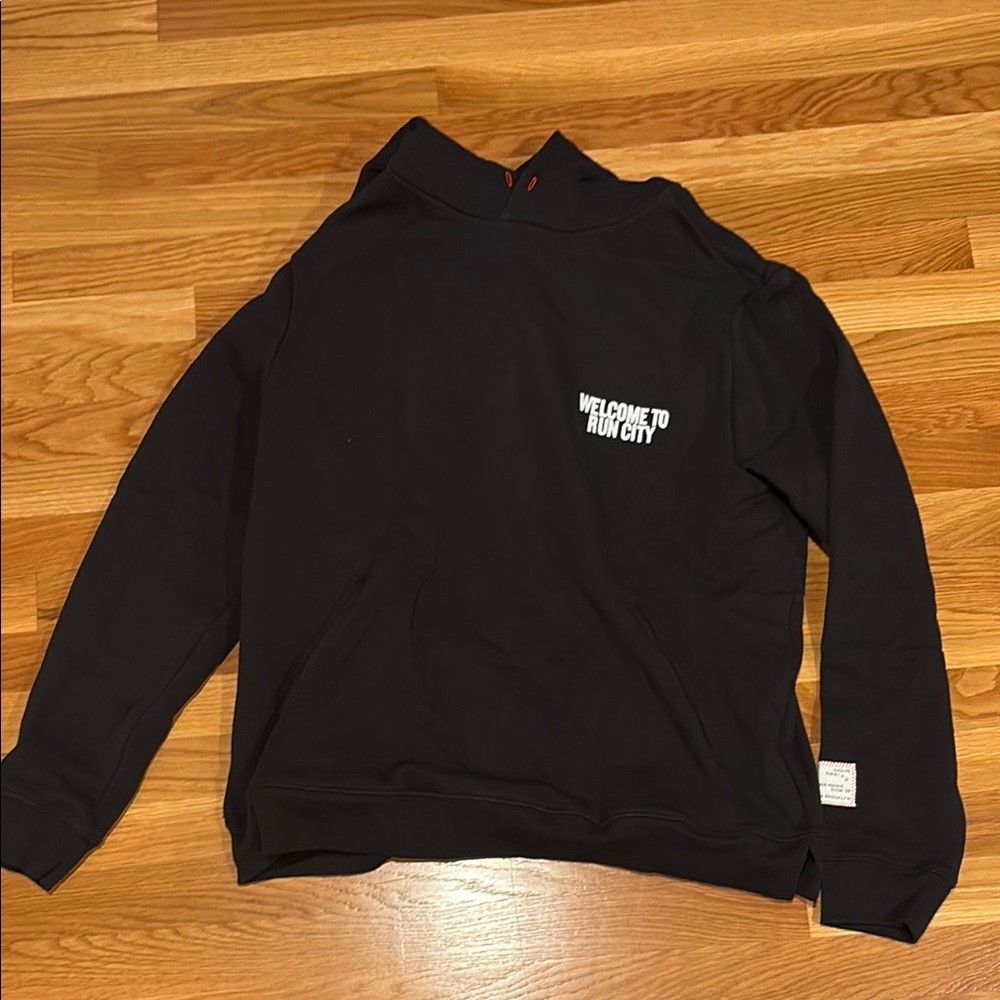 Men's Black 'Welcome to Run City' Pullover Sweatshirt